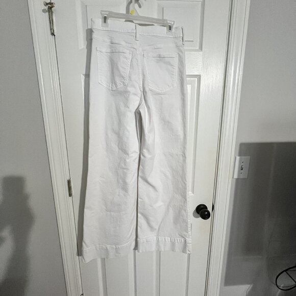 J Crew Womens Wide Leg Trouser Denim Jean Size 28 White - Picture 3 of 4